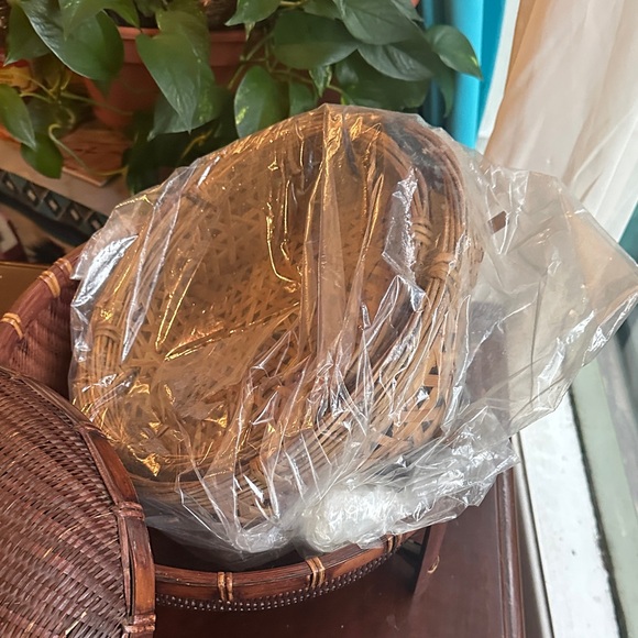 Antique Chinese Sewing Basket Vintage Never Used Rare Stacking Trays 1930-ish - Picture 6 of 12